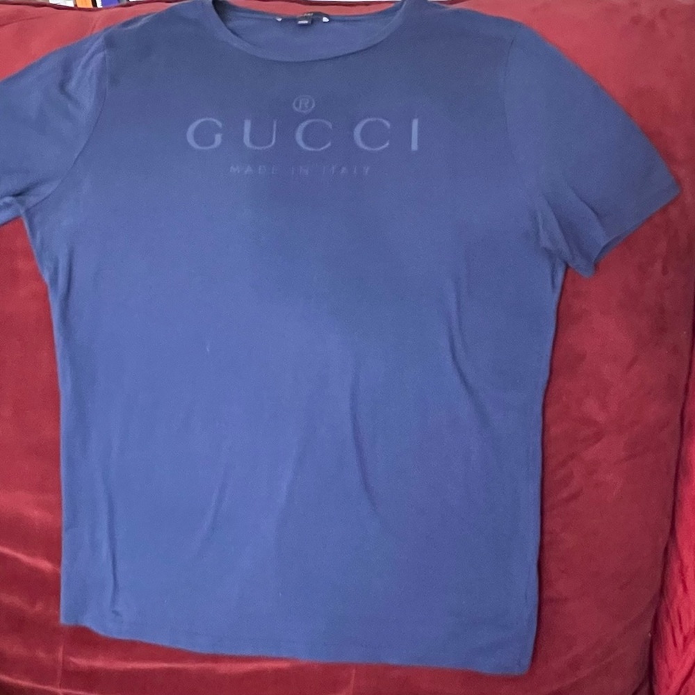 GUCCI Men’s Navy Blue Men’s t-shirt XXXL